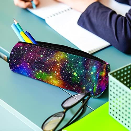 Универзум маглина ноќ starвездено небо во бои на виножито, молив случај студентска торбичка торбичка патент пенкало торба козметика торба
