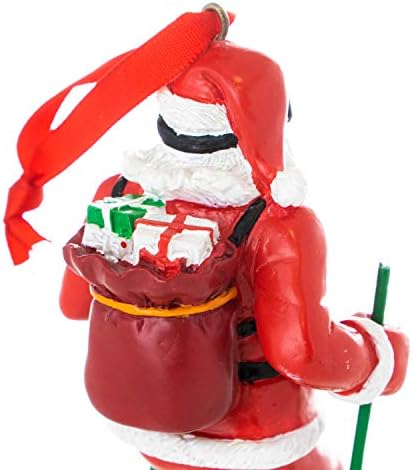 ChalktalkSports Santa Skier Christmas Ornament | Скијачки празничен украс