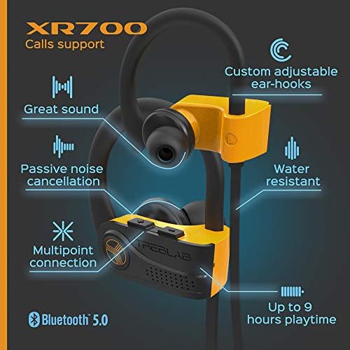 Treblab FX100 на отворено безжичен Bluetooth звучник XR700 црно-портокалова про-безжична работа на ушите
