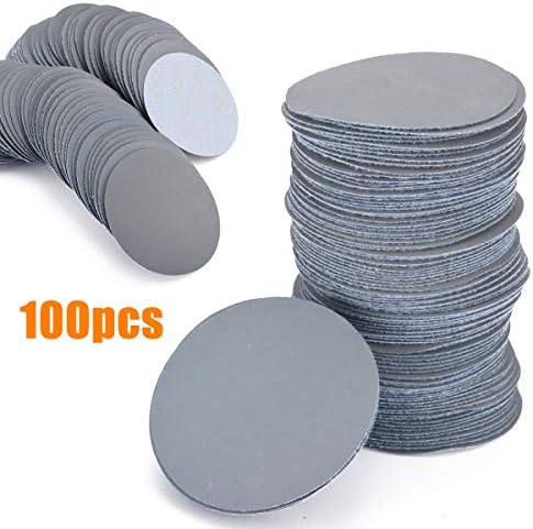 Дрво метална полиција шкурка 100 парчиња сандер дискови 3inch/75mm 3000 решетки со сандер дискови за чистење за чистење Полчи за полирање