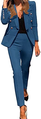 Балаки 2023 тренингот за модна облека Блејзер фустан бизнис случајна блејзер костум блејзер јакни за жени со две парчиња костум за канцеларија