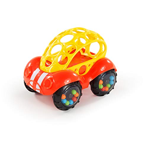 Bright Starts Rattle & Roll Buggie Easy Prisp Push возило играчка, на возраст од 3 месеци +, црвено