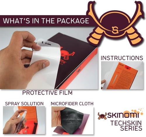 Skinomi темно дрво целото тело кожа компатибилна со Sony Tablet P Techskin со анти-меур за заштитен екран на екранот за чисти филмови