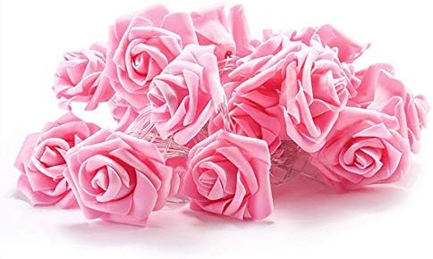 FantaseE LED розови розови цветни светла батерија оперирана за свадбени домашни забави роденденски фестивал затворен украси на отворено,