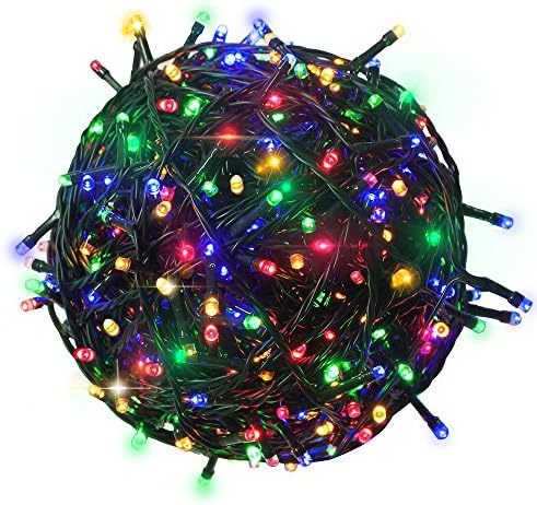 RPGT 1000 LED диоди 336ft Зелен кабел чиста жица самовила жица дрво светла 8 режими за Божиќна забава, отворено, градина, свадба, домашна декорација