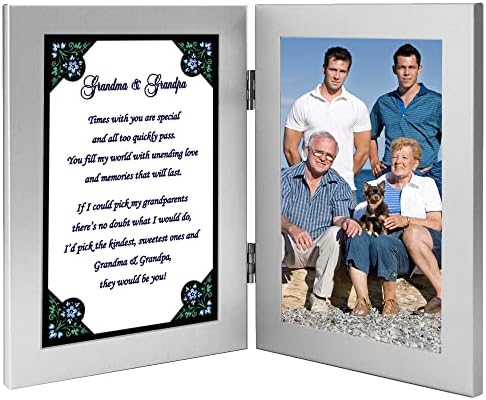 Подарок за баба и дедо, симпатична песна за баби и дедовци од внука, додадете фотографија од 4x6 инчи