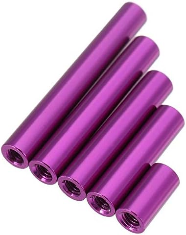 Завртки Occus Нови 10 парчиња/сет M3AR8 M3 10/20/25/30/35мм Виолетова алуминиумска легура за отпуштање на столпчиња за распрскувачи