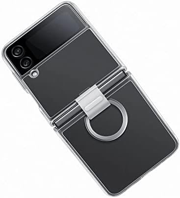 SAMSUNG Galaxy Z Flip4 Официјален Јасен Капак Со Прстен Транспарентен