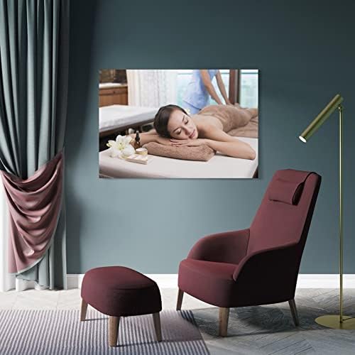 Постери за убавина за салони за убавина, цело тело масажа за масажа спа -постер платно сликање wallидна уметност постер за спална соба дневна