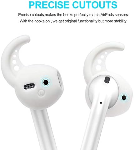 Ушни Куки [8 парови] Опфаќа За Apple AirPods 1 &засилувач; 2 Или Iphone Жични Слушалки ,Слушалки, Слушалки