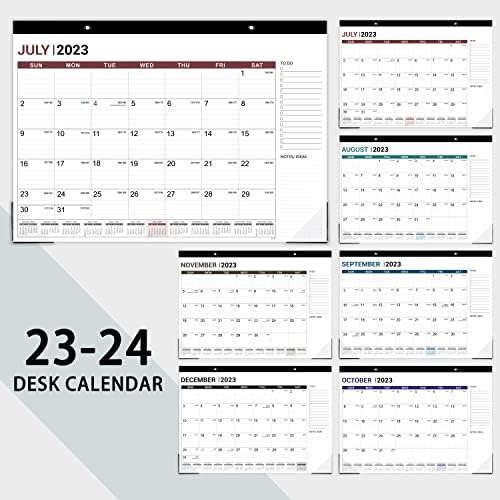 Календар на биро 2023-2024-18 месеци Календар 2023-2024, 12 x 17, јули 2023 година-декември 2024 година, 2023-2024 Календар на бирото, големи