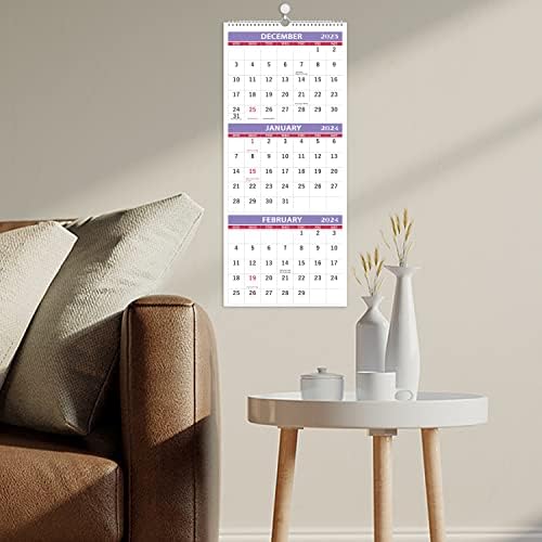 Календар на Wallидот 2023-2024 - 3 -месечен приказ на календарот за wallидови, мај.2023 - јуни.2024, 11,25 x 26, 2023-2024 Wallиден
