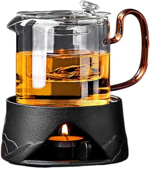 Затоплување чај шпорет свеќа миризлива чај за греење на чајот за греење на црна грнчарија 温茶 炉 蜡 花茶加 热 保温 底座 黑陶 煮