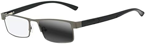 Транзициски фотохроми UV400 очила за сонце прилагодливи Правоаголни метални рамка за читање очила