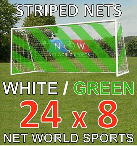 Фудбалски Гол Со пруги Нето-Бело/Зелено-Официјална Целосна Големина Фифа Спек-24х8 / 24 'х 8'