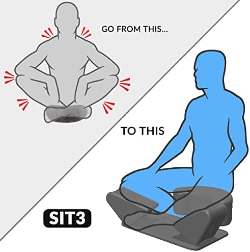 Ungloo SIT3 Јога Медитација за пена од пена, перница, блокови за поддршка на колкот и коленото, подлога на глуждот, лесен, преносен, отворен, кампување