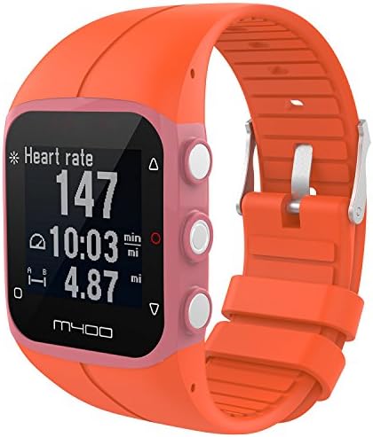 Замена на Зехар Мека силиконска лента за часовници за часовници со комплети за алатки за поларен M400/M430 GPS Watch Watch