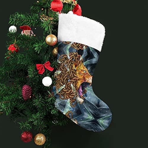 Лав уметност Божиќ виси чорапи за порибување за Божиќно дрво за одмор дома