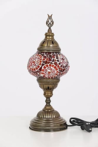 Кафтан - Турска рачно изработена ламба за стакло од мозаик - Единствени обичајни марокански ламби - нијанси