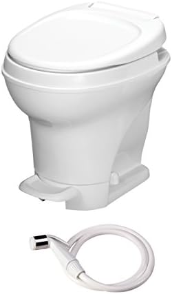 Aqua -Magic V RV тоалета за педали за тоалетот со рачен распрскувач / висок профил / бел - Тетфорд 31679