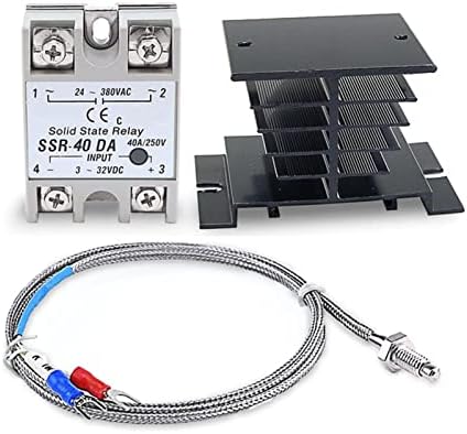 TPUOTI DIGITAL 220V PID REX-C100 Контролер на температурата + MAX.40A SSR + K Термокопа PID контролер сет + мијалник за топлина