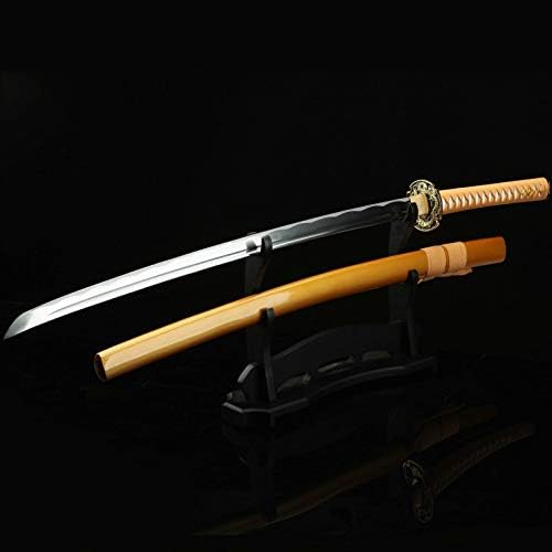 Glw katana златен змеј катана полн танг вистински јапонски самурај меч јаглероден челик shrp сечило