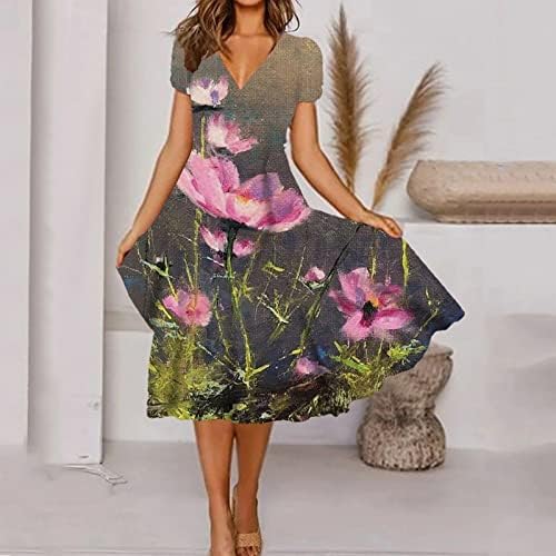 Женска Облека На Хуанкд Пролетна И Летна Мода Фустани Со Фустан Со Кратки Ракави Со Кратки Ракави Со Кратки Ракави 2023