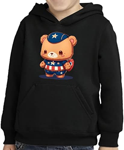 Каваи мечка дете пуловер худи - аниме чиби сунѓер руно худи - цртана мечка дуксе за деца