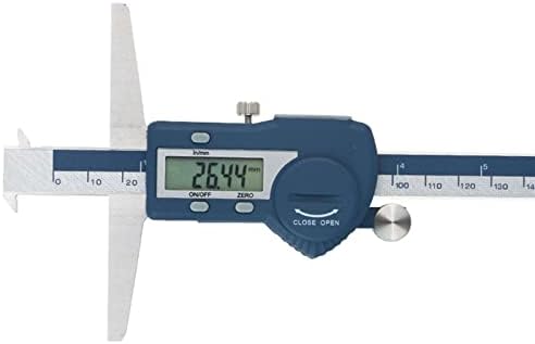 Smanni 0.01 mm 6 Дигитален мерач на дигитална длабочина Електронски дебеломер од дигитална длабочина од не'рѓосувачки челик со алатки за мерење на двојни куки