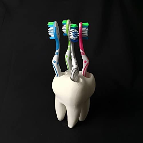 Држач за четка за заби ПЛА печатен држач за бања | Држач на алатки за стоматолог | Домашна декоративна ставка cm.