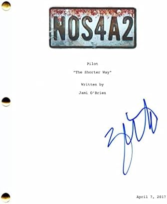 Захари Квинто потпиша автограм NOS4A2 целосна пилот -скрипта - Spock на Star Trek, Star Trek во темнина, Beyond, Американска хорор