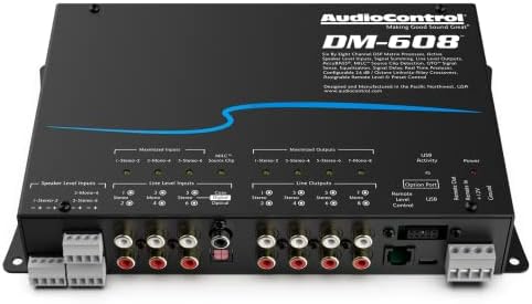 AudioControl DM-608 6 од 8 канали Матрикс Дигитален процесор за сигнал