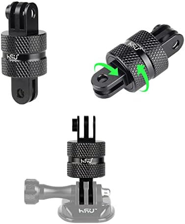 HSU алуминиум Основен адаптер за грабнување торба и велосипеди/моторциклички ленти за GoPro Hero 11/10/9/8/6/6/5 црна, сесија 5/4, дејство