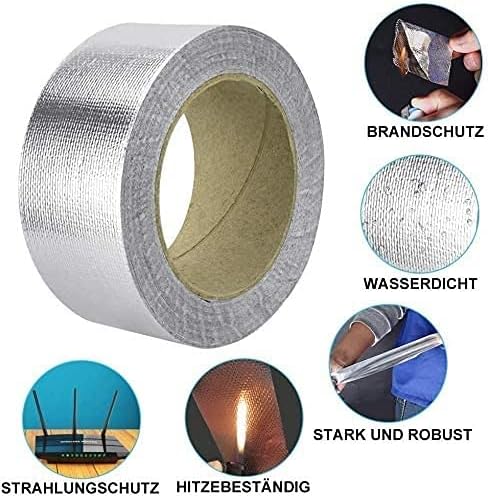 ZJFF алуминиумска леплива лента за лепило, ролна со рефлексивни запечатувања отпорни на топлина, тешка премија метална ролна