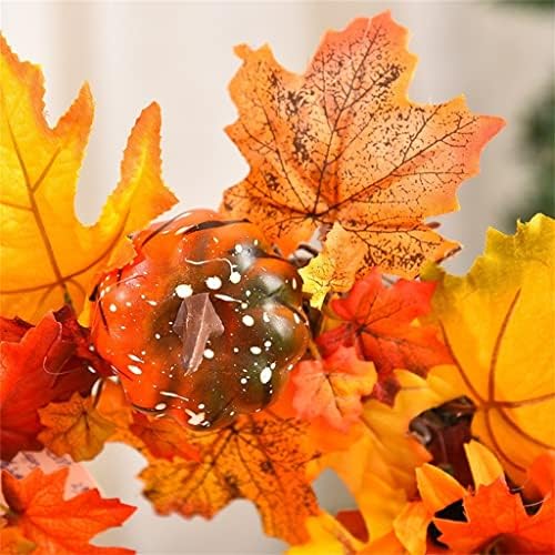 Zhyh Декоративни есенски бои венец јавор ја остава вратата виси фестивал на жетви за лозов круг венец
