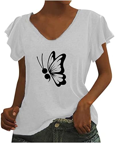 Бела наметка за кратки ракави за кратки ракави за тинејџерска девојка vneck spanktex пеперутка печатена салон peplum shawl завитка облека за жени м