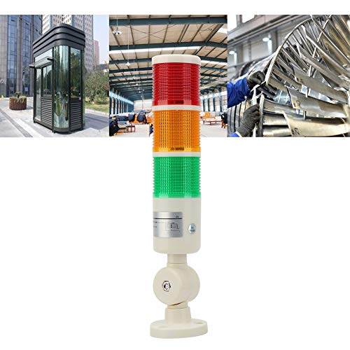 Индустриски сигнал кула светлина, LED светло за предупредување за аларм, 3-слој LED сигнал кула за преклопување на алармот за градилиште,