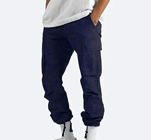 панталони за Пешачење лцепси За Мажи Опуштено Вклопување Плус Големина Мулти-Џебни Надворешни Панталони Лесни Сафари Панталони За Риболов