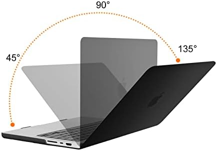 Mosiso компатибилен со MacBook Pro 14 Inch Case 2021 2022 Објави A2442 M1 Pro/Max со течна мрежница XDR дисплеј ID на допир, веб -камера Слајд 2 пакет и тастатура Заштитник на кожата и екранот и ?