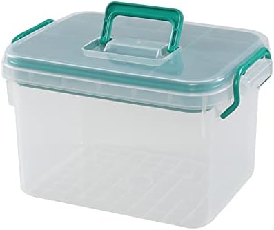 Dehouse 1-пакет чиста пластична медицина кутија за чување прва помош, кутија за чување на комплет за итни случаи во семејството