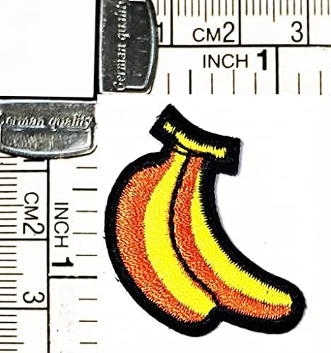 Кленплус 3 парчиња. Мини Деца Цртан Филм Банана Овошје Закрпи Железо На Апликација Мотив Лепенка Погоден За Деца ВОЗРАСНИ САМ Фармерки Јакна