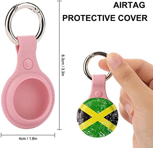 Јамајка Ретро Знаме Tpu Случај За AirTag Со Заштитен Капак Со Приврзок За Клучеви Пронаоѓач На Воздушни Ознаки Држач За Додатоци За Тракери