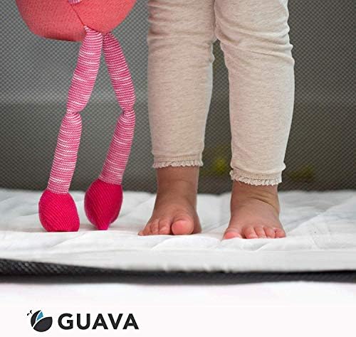 Семејство Гуава - лотос креветчето ватенка вграден лист | Наменето за совршено, одобрено од производителот, меко и безбедно за 1 година и постари,