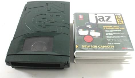 Iomega V2000S Надворешен Пренослив Jaz 2GB SCSI Драјв Зелен Плус 2x 2gb Дискови