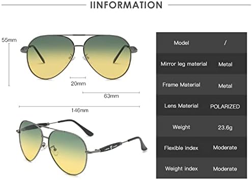Вирун Очила За Ноќно Гледање, Поларизирани Спортови Против Отсјај УВ400 Жолти Дождливи Заштитни Очила За Сонце За Мажи Кои Возат Риболов Голф