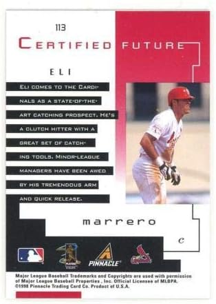 1998 Врв Сертифициран Иднина Црвено 113 El Мареро Стечај Тест Прашање-Непотпишани Бејзбол Картички