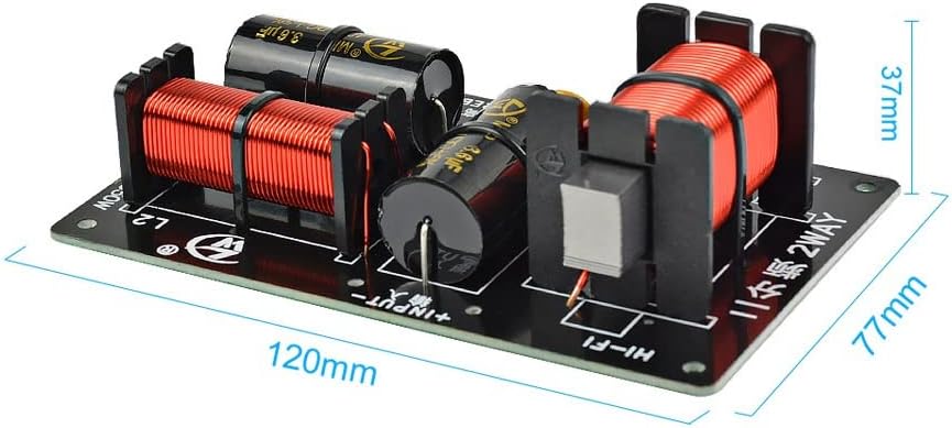 n/a 2pcs 350W 2 Начини Кросовер Аудио Одбор Високотонец Бас Звучник Фреквенција Делител 2 Единица за 4-8Ohm DIY Филтер Звучник 2800hz