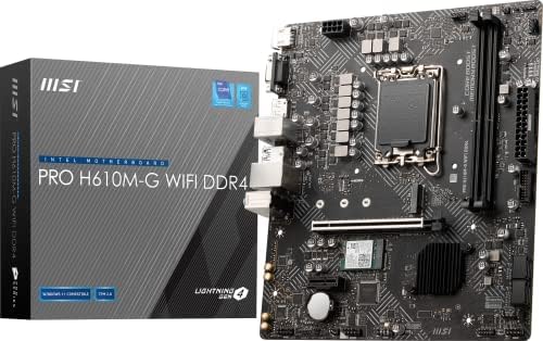 MSI PRO H610M-G WiFi DDR4 ProSeries Матична Плоча