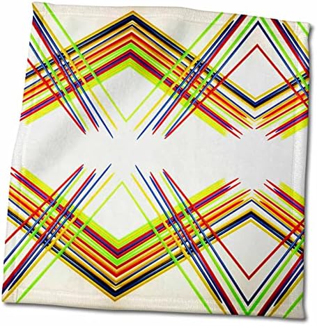 3drose Апстрактни дизајни - Слика на апстрактни пикап стапчиња на бели - крпи