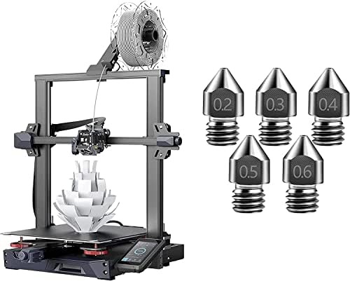 Creality 3D печатач Ендер 3 S1 Plus со CR Touch Auto Engning, висока прецизност Z-оска двојна завртка со 5 пакувања Creality 3D зацврстена челик